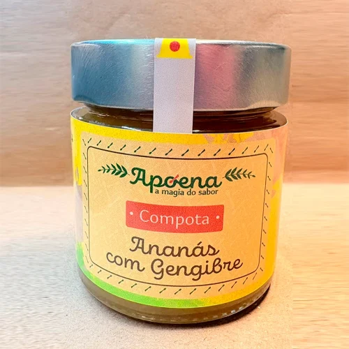 Compota Ananás com Gengibre